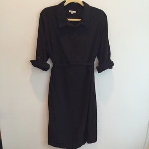 Gap Maternity Shirt Dress with Roll Up Sleeves XL