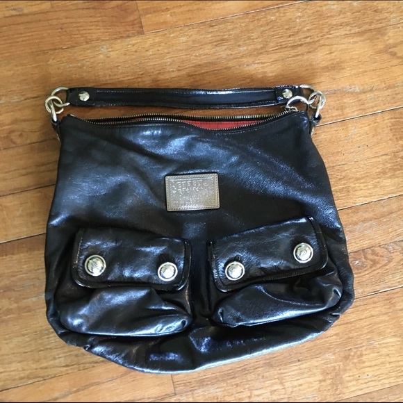 Coach Poppy Black Patent Leather Purse