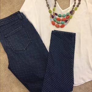 Lauren Conrad Polka Dot Skinny Jeans