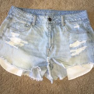 American Eagle High Rise Denim Shorts