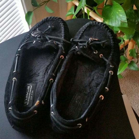 Coach Black Flat Shoes