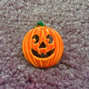 Vintage Halloween Jack-O-Lantern Pumpkin Pin Ceramic Spooky Fall Witchy Y2K