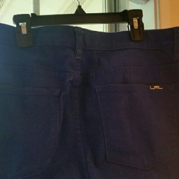 Ralph Lauren Blue Strech Capri