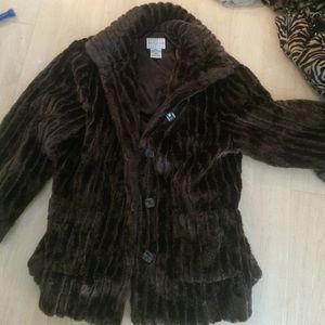 Faux fur jacket