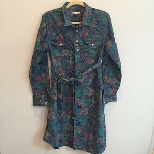Gap Maternity Chambray Dress with Floral Print - L