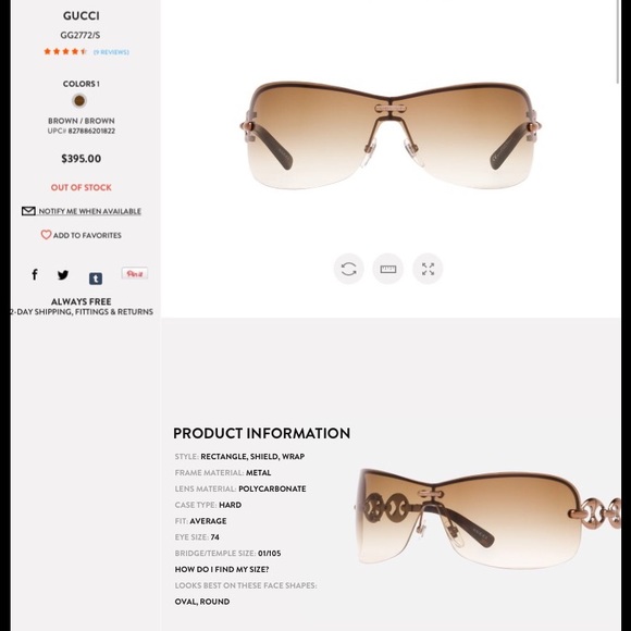 Gucci Sunglasses GG 7227
