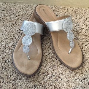 Naturalizer silver sandals