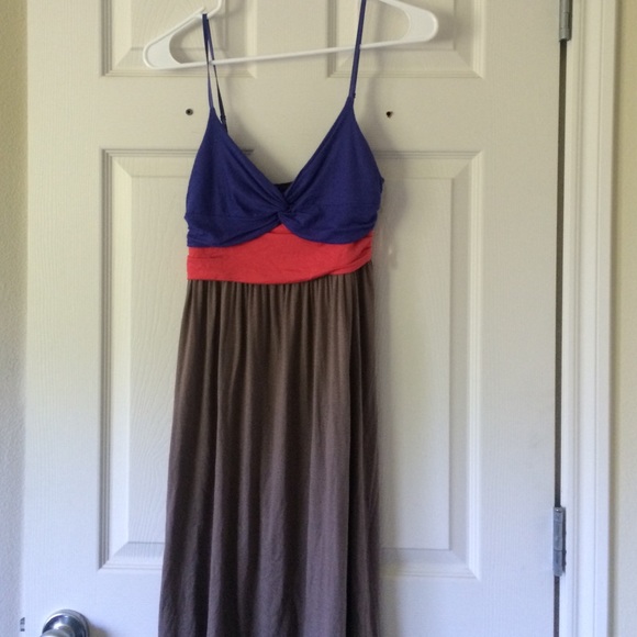 Multi color dress with Spaghetti straps