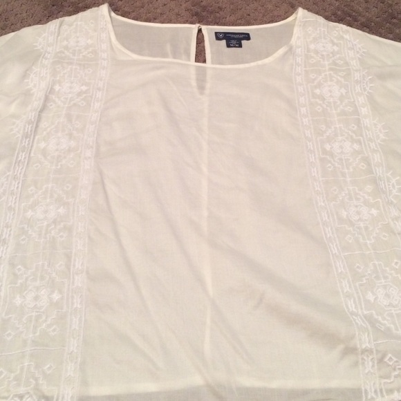 American Eagle Outfitters - BOHO white top.
