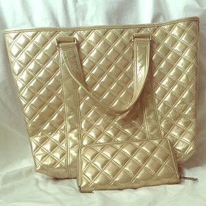 Marc Jacobs Quilted Tote and Wallet.