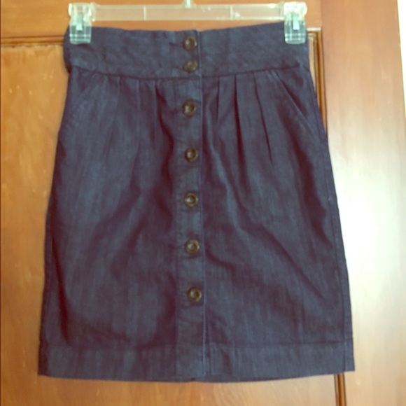 Anthro pilcro denim skirt
