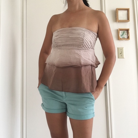 Arden B. strapless top