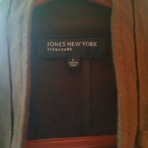 Jones of NewYork Signature Brown Belted Jacket