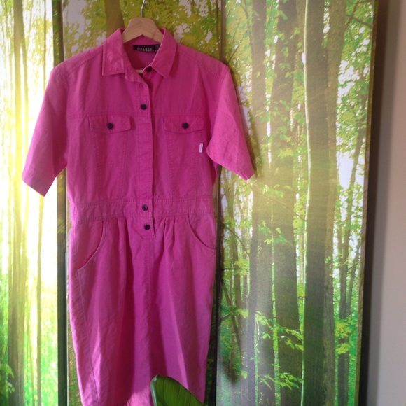 Vintage Pink Denim Gitano Dress