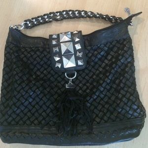 Braided faux leather