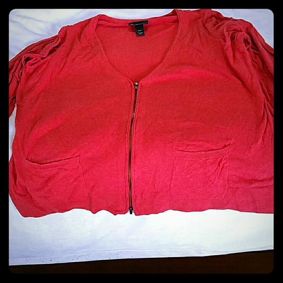 Zip front cardigan
