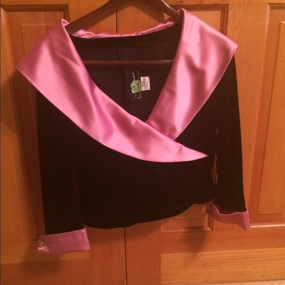 Black and Pink Dress Jacket