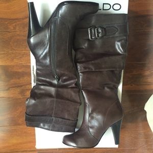 Aldo's dark grey high boots