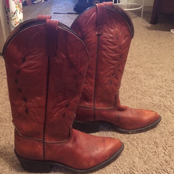 Acme Brown Cowboy Boots