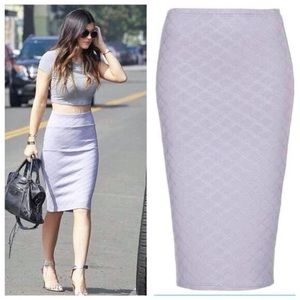 Topshop Quilted Skirt (As Seen On Kylie Jenner)