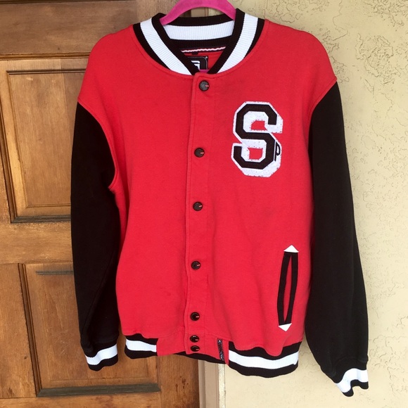 south pole red jacket