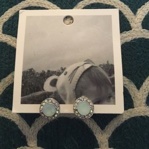 Light blue Anthropologie earrings NWT