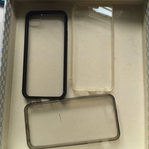 3 iPhone 5/5s/SE cases (plastic)