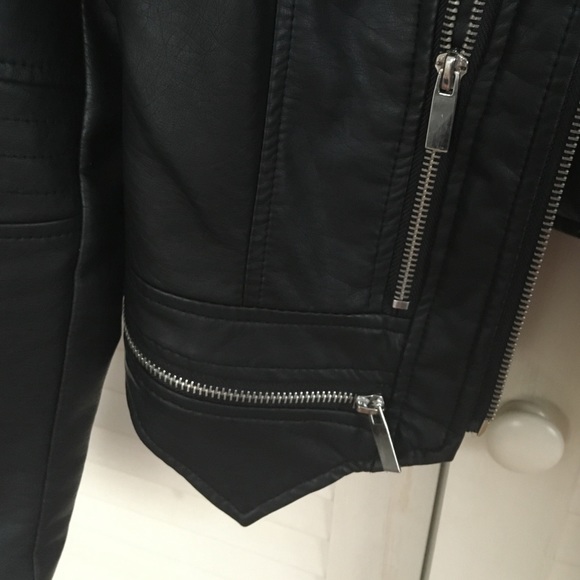 Amisu Jackets Coats Faux Leather Jacket Poshmark