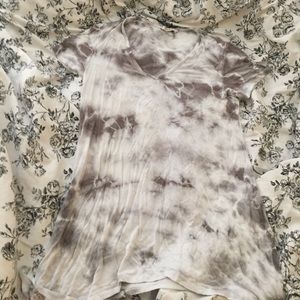 Tie dye grey and white tunic