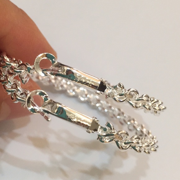 S925 stamps big hoop - Picture 3 of 3