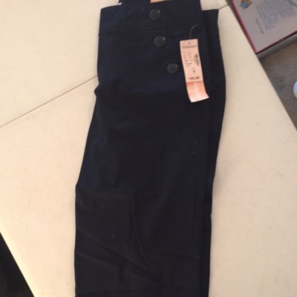 Dark blue dress capris