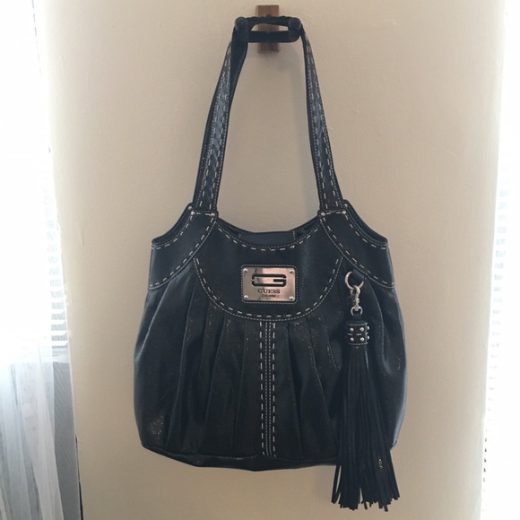 Guess Patent Faux Leather Handbag