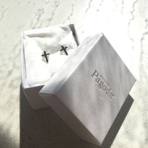 Sterling Silver Cross Earrings