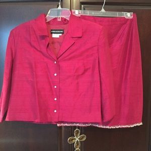 After 5 Two Piece Fuchsia Suit