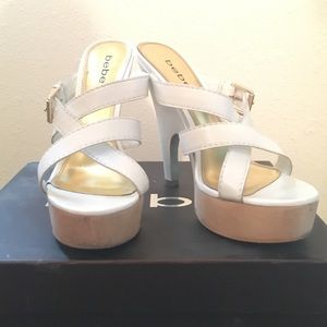 Bebe Casey platform sandals