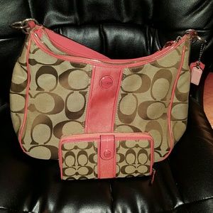 Coach purse and wallet