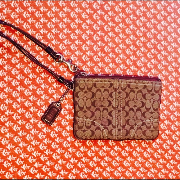 Authentic coach wristlet