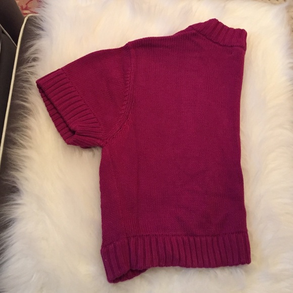 SOLD! Old Navy Knit Raspberry Shrug - Picture 4 of 4