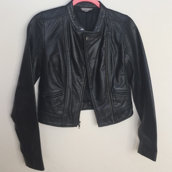 Rubbish Black Leather Jacket