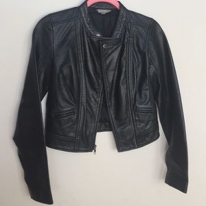 Rubbish Black Leather Jacket