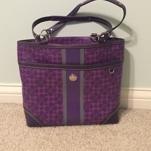 Purple Coach Purse