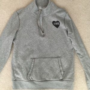 VS pink half zip