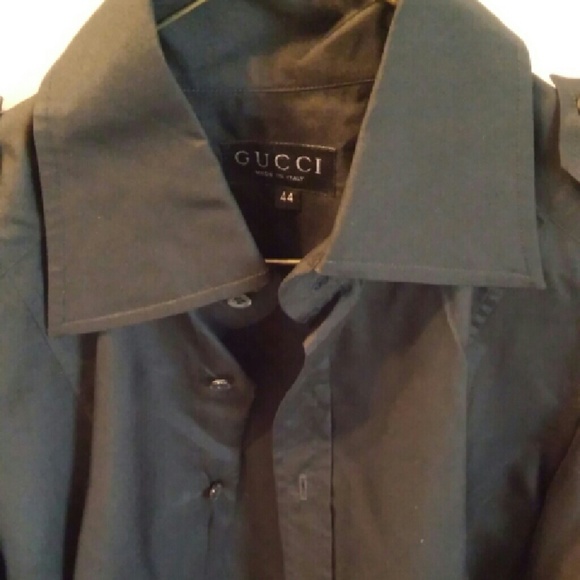 Gucci silk shirt black 100%