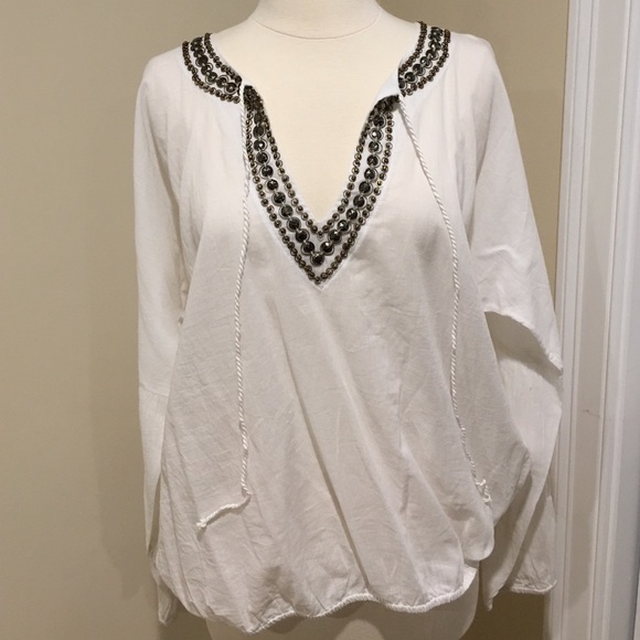 Michael By Michael Kors Beaded top
