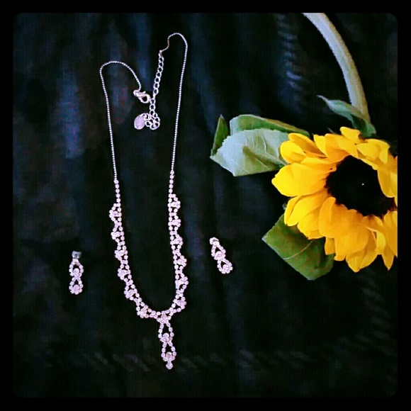 Earrings and necklace matching set