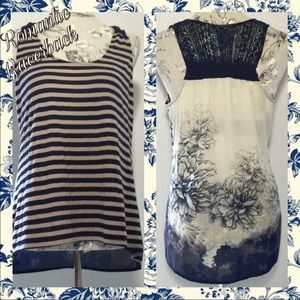 ⚡️SALE⚡️Anthro UNIQUE 2-Print Floral Sleeveless💝