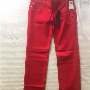 Red jeans