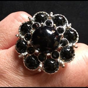 Black fashion ring