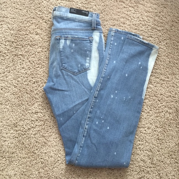 Acid wash skinny jeans