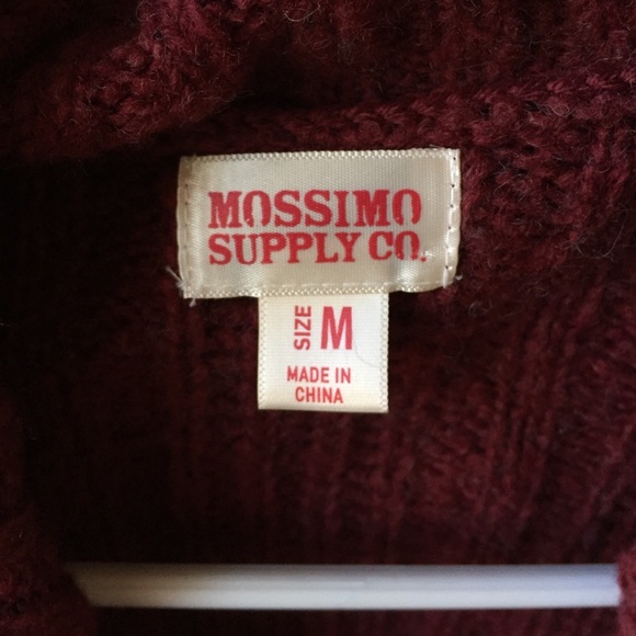 Burgundy or Maroon Wool Sweater - Picture 2 of 3